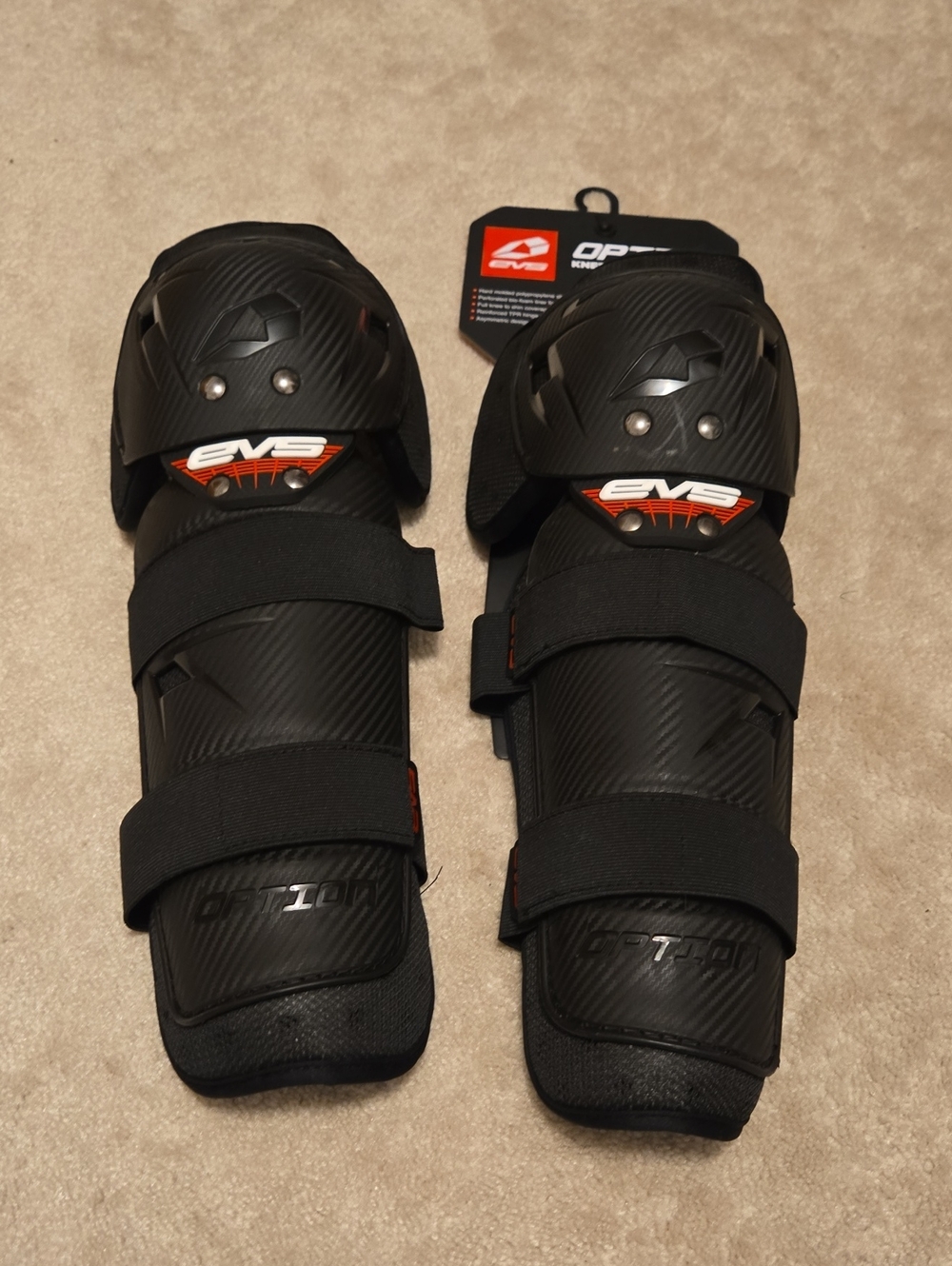 Evs Option Knee/shin Guards New In Package Adult Adjustable For Dirtbike Riding